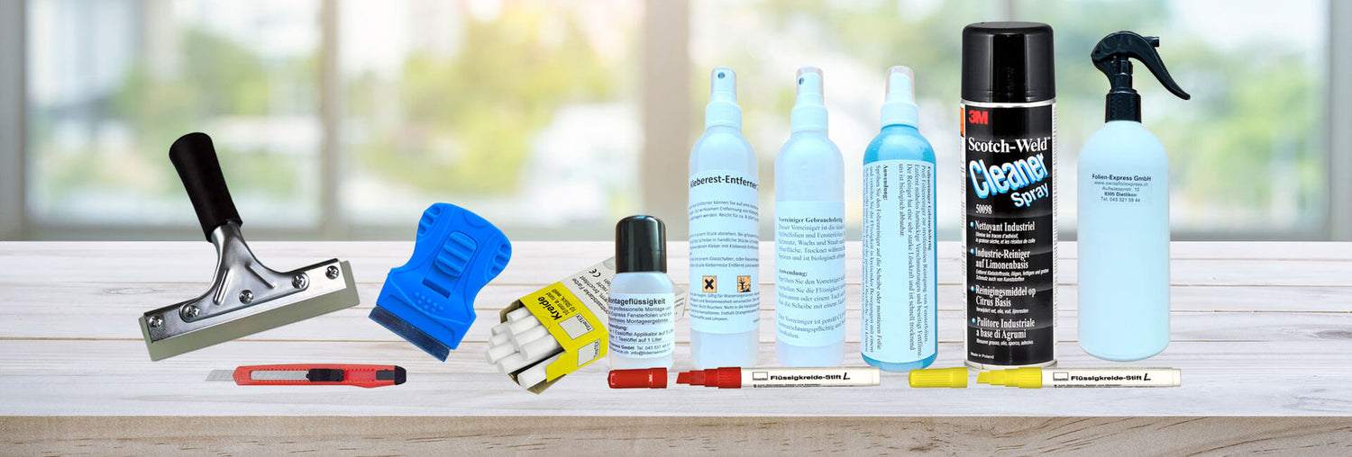 Zubehör für Fensterfolien und mehr