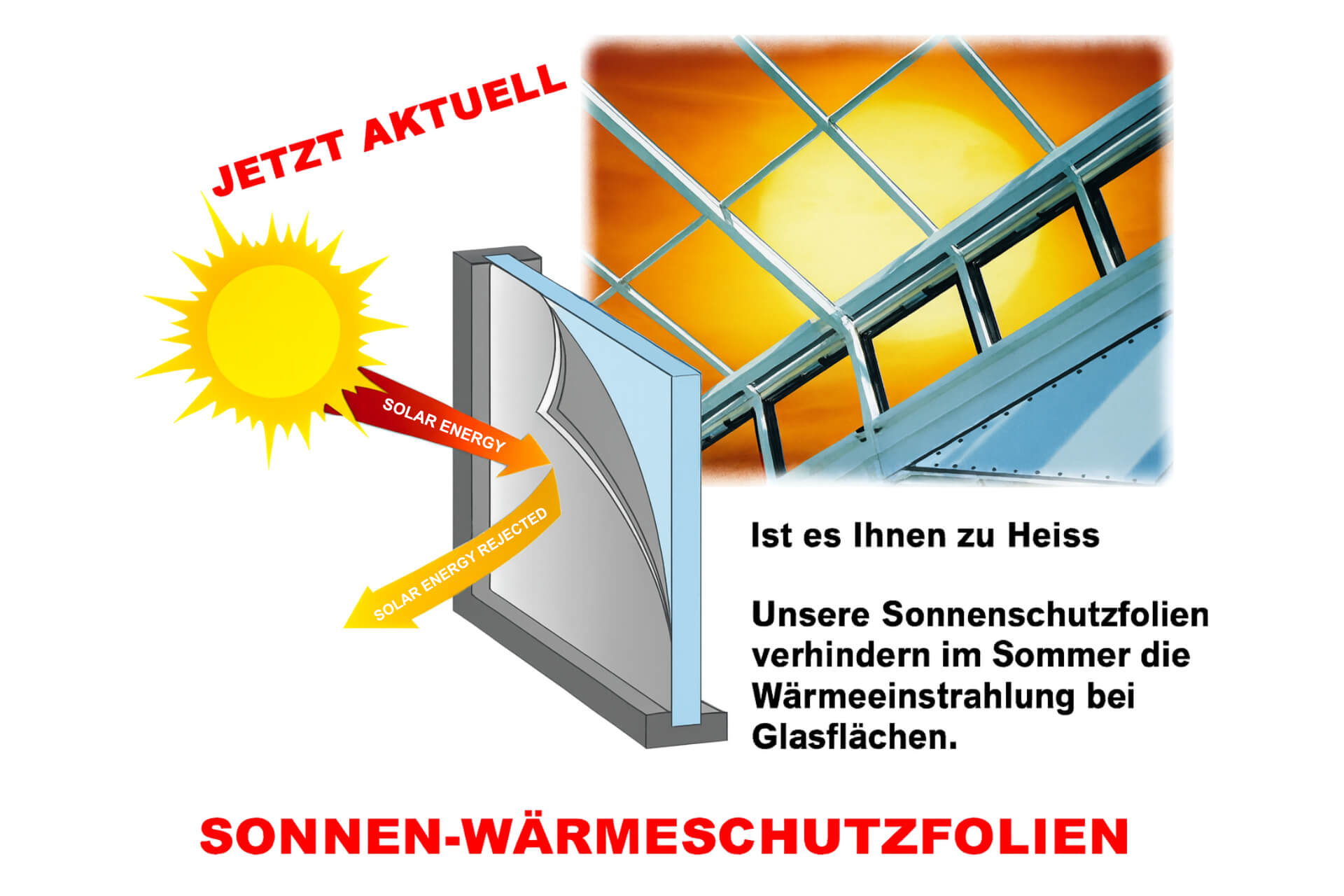 Effektiver Sonnenschutz mit Sonnenschutzfolien
