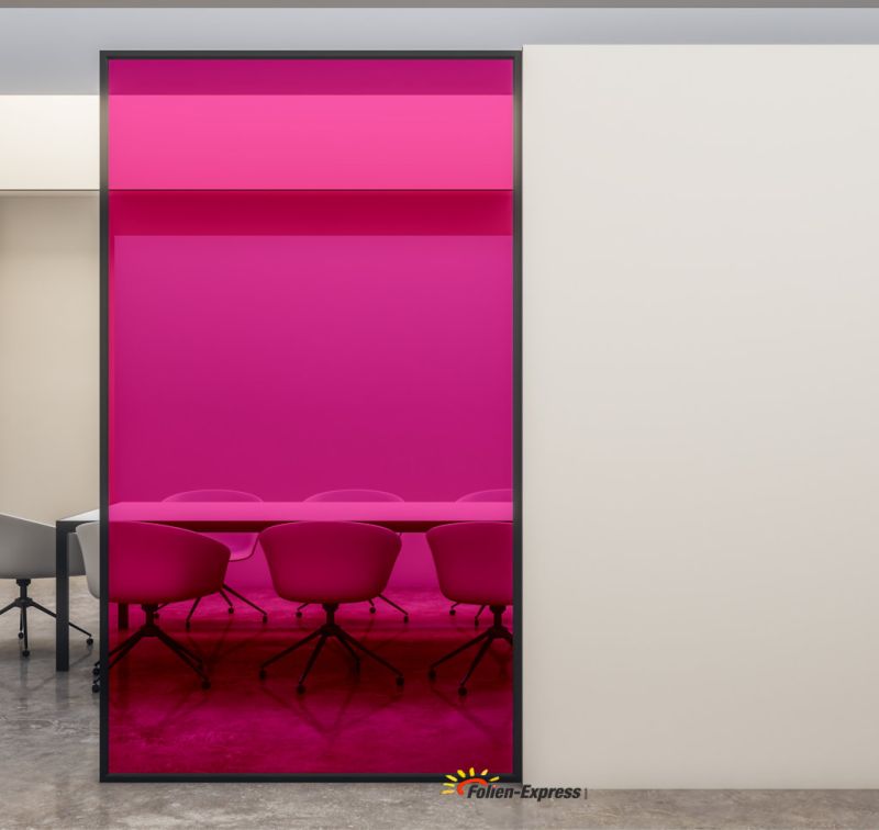 Transparente Farbfolie Pink B45M14