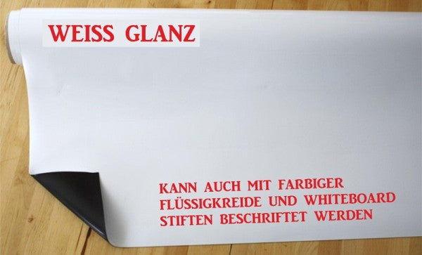 Magnet Folie weiss glanz
