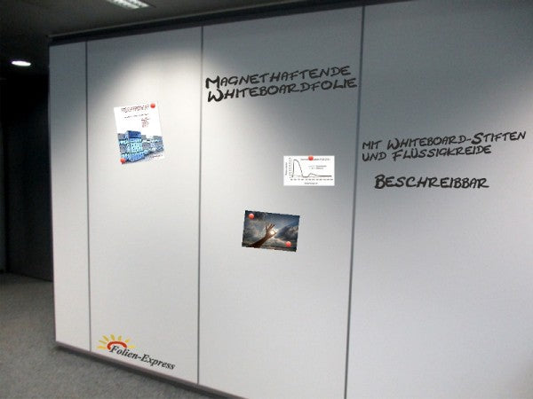Magnethaftende Whiteboard Folie weiss matt