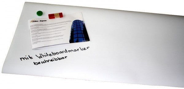 Magnethaftende Whiteboardfolie weiss glanz