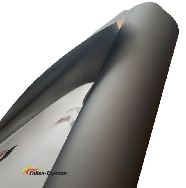 Rückprojektionsfolie in Chrom/Anthrazit