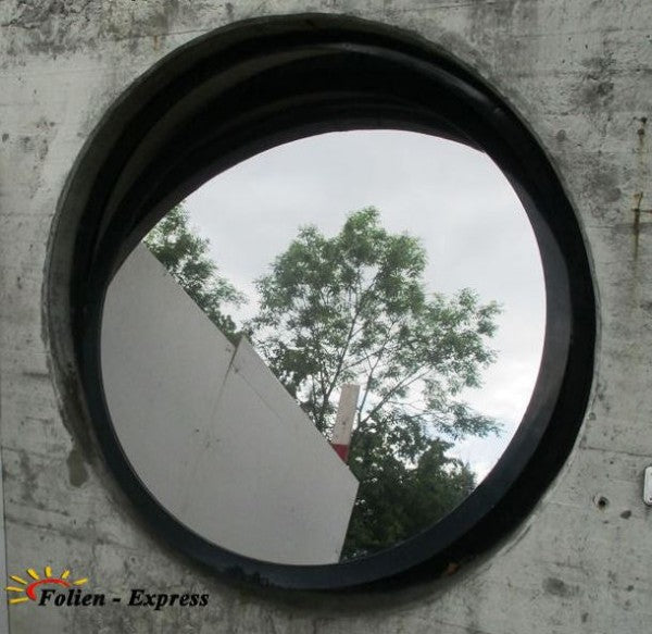 Spiegelfolie mit Sicherheitsfunktion