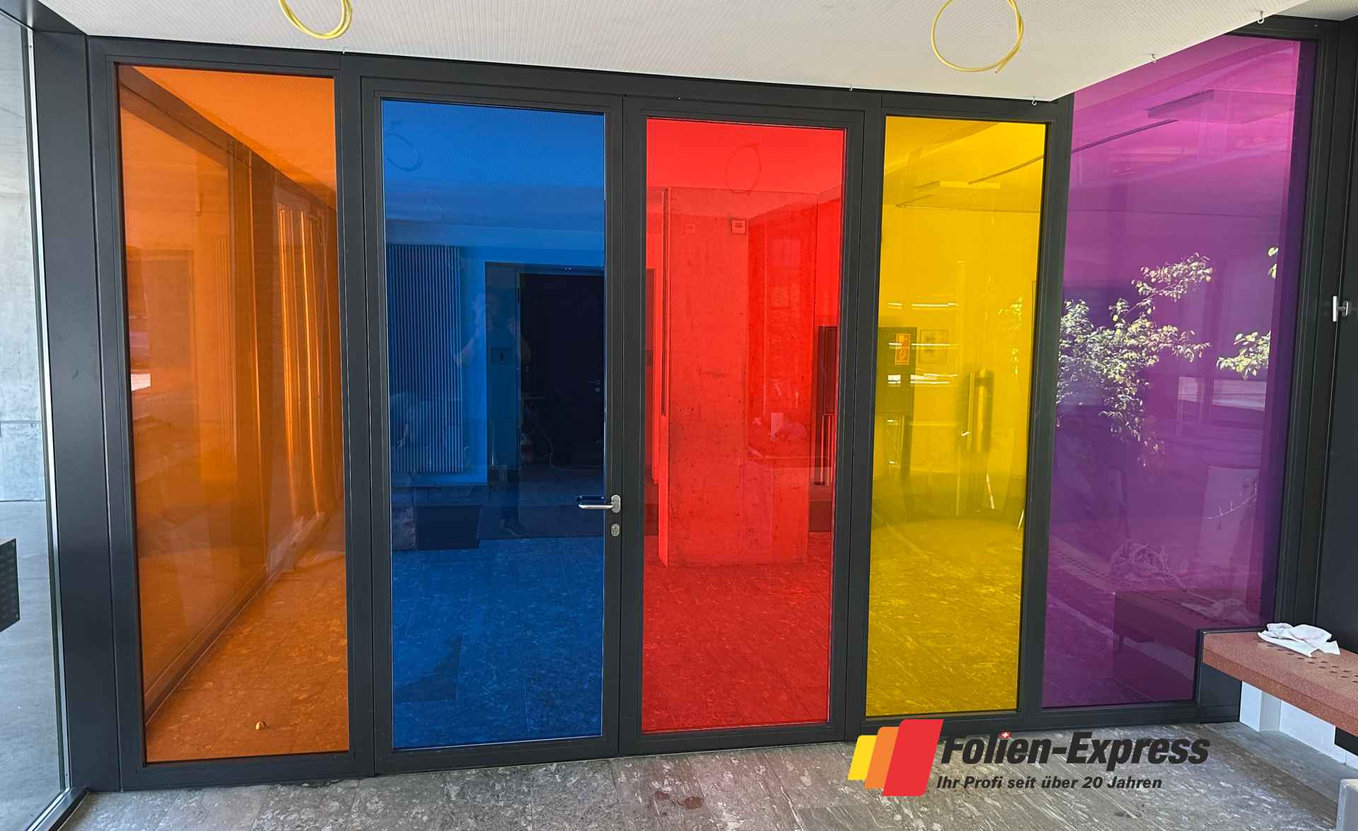 Transparente Farbfolien