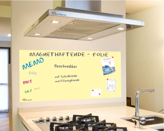 Magnethaftende Folie gelblich