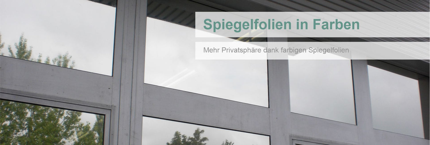Spiegelfolien farbig