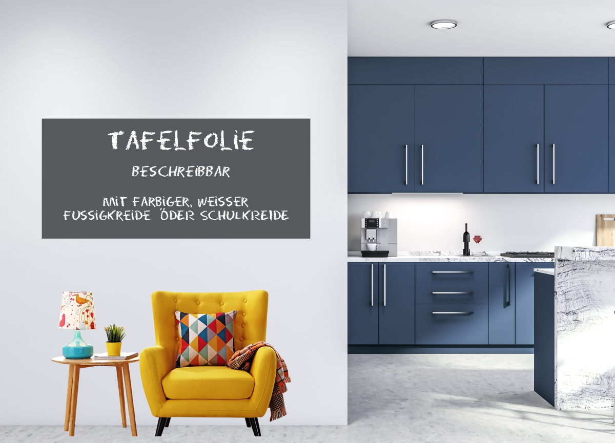 Tafelfolie Grau