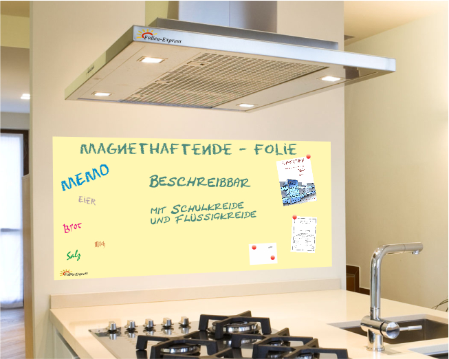 Magnethaftende Folie Gelblich